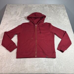 NWOT American Giant Womens Classic Full Zip Hoodie S Burgundy Heavyweight